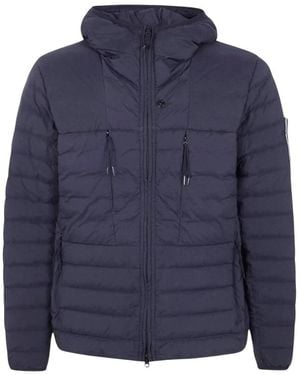 Stone Island Seamless Tunnel Nylon Down-Tc Jacke - Blau