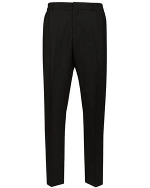 Paul Smith Wool Elasticated Waist Hosen - Schwarz