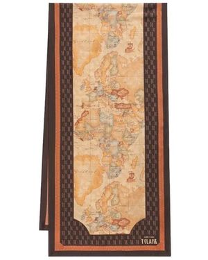 Alviero Martini 1A Classe Silky Scarves - Marrón