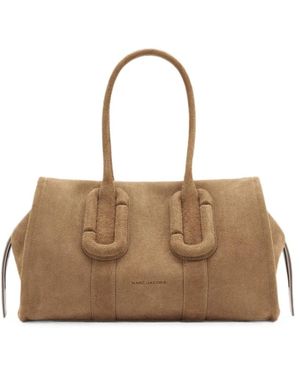 Marc Jacobs Tassen ,Suède The Carryall Babe City Hairy Suede Tote Bag - Naturel