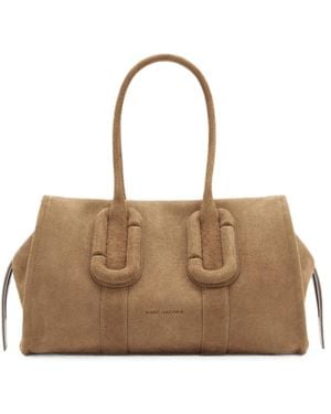 Marc Jacobs Tassen ,Suède The Carryall Babe City Hairy Suede Tote Bag - Naturel