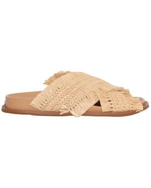 Michael Kors Peyton Fransen-Sandalette Aus Häkeloptik - Natur
