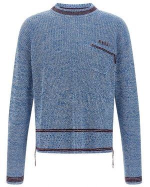 Marni Round-Neck Knitwear - Blue