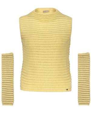 Herno Sleeveless Tops - Yellow
