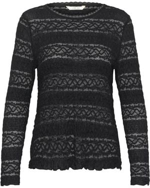 Cream Blouses - Negro