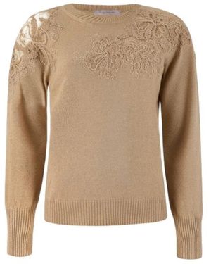 D.exterior Trui Met Ronde Hals - Bruin