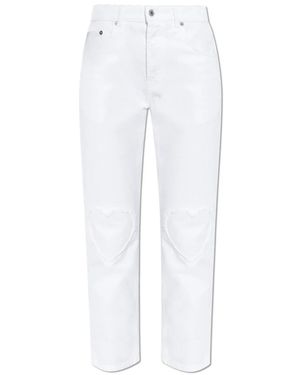 Moschino Cropped Jeans - Blanco