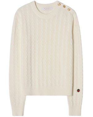 BUSNEL Round-Neck Knitwear - Blanc