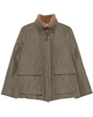 Brunello Cucinelli Jack Met Schapenvachtkraag - Bruin
