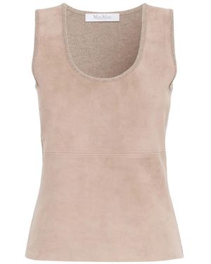 Max Mara Sleeveless Tops - Marrón