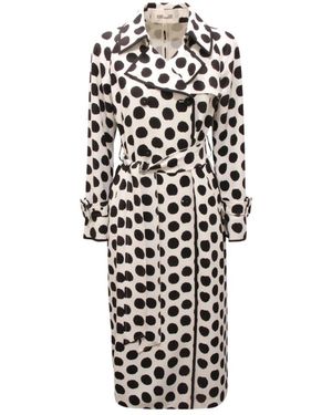 Diane von Furstenberg Trench Coats - White