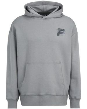 Fila Hoodies & Sweatvesten ,Grijs ,Katoen Cotton Sweatshirt