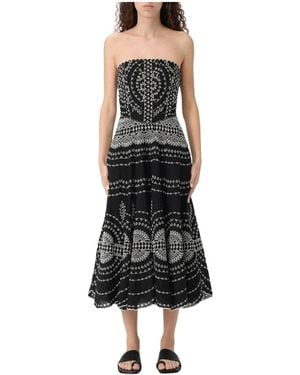 Charo Ruiz Zwarte Kant Maxi Jurk