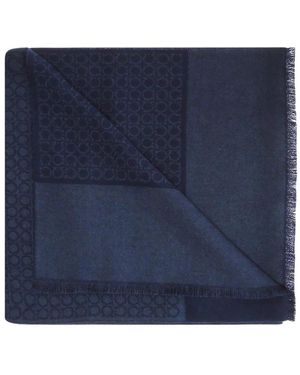 Ferragamo Gancini Cashmere Sjaal - Blauw