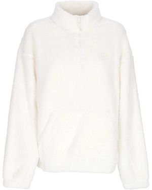 Vans Sherpa half-zip rollkragen sweatshirt weiß