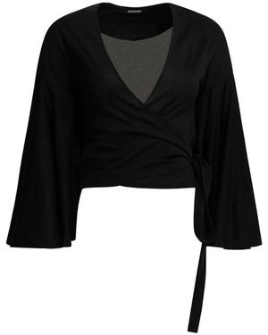 Jacquemus Wrap Knit Top - Zwart
