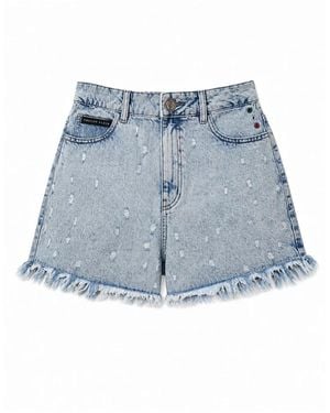 Philipp Plein Denim Shorts - Blu