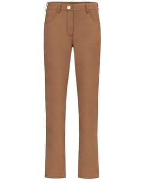 Marella Braune Straight Leg Hose