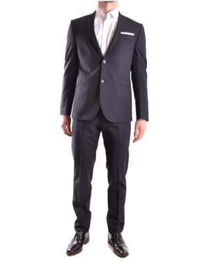 Daniele Alessandrini Single Breasted Suits - Blue