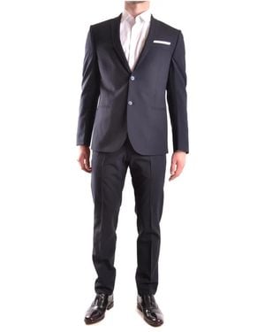 Daniele Alessandrini Single Breasted Suits - Blue
