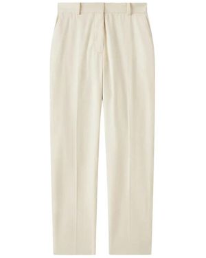 JOSEPH Wide Trousers - Natural
