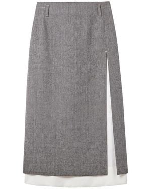 Tela Midi Skirts - Grey