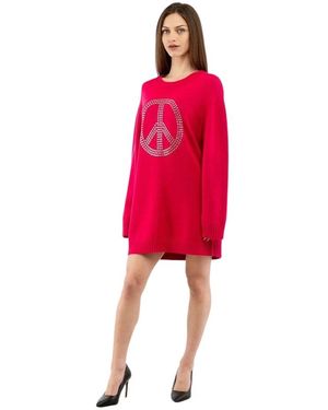 Moschino Fucsia Sweater - Rot