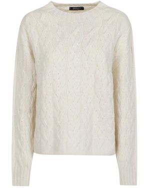 Aragona Round-Neck Knitwear - Blanco