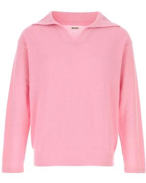 Bode Roze Katoenen Poloshirt