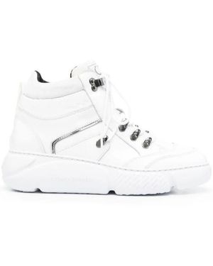 Casadei Modern Leather Ankle Boots With Padded Collar - White