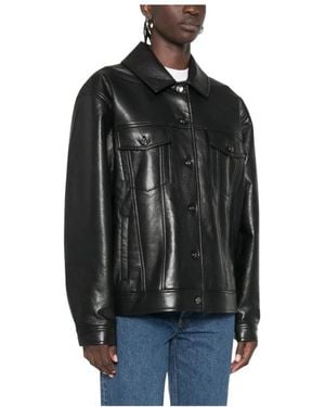 Anine Bing Leather Jackets - Schwarz