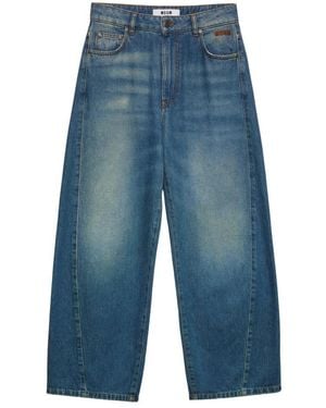 MSGM Loose-Fit Jeans - Blau