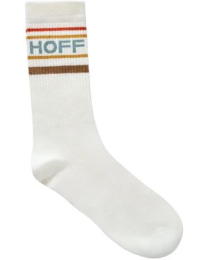 HOFF Ondergoed ,Wit ,Katoen Witte Logo Sokken Retro Design