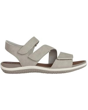 Geox Flat Sandals - White