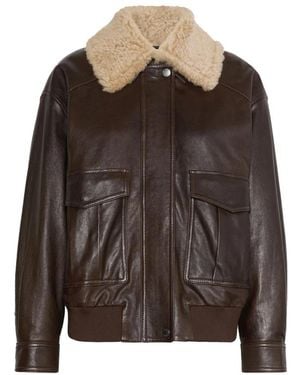 Weekend by Maxmara Leather Jackets - Marrón