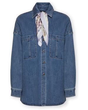 Elena Miro Denim Shirts - Blu