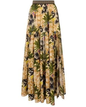 Anjuna Rokken ,Groen ,Katoen Adele Maxi Rok - Metallic
