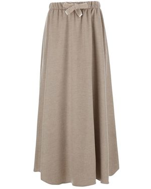 Herno Maxi Skirts - Brown