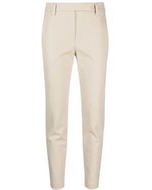 Brunello Cucinelli Cropped Trousers - Natural