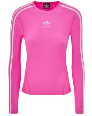 Balenciaga Fluoreszierendes Pinkes Technisches Oberteil