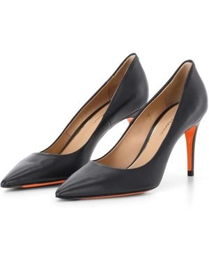 Santoni Schoenen ,Zwart ,Leer Pumps - Blauw