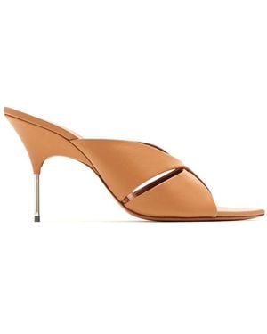 AMINA MUADDI Heeled Mules - Brown