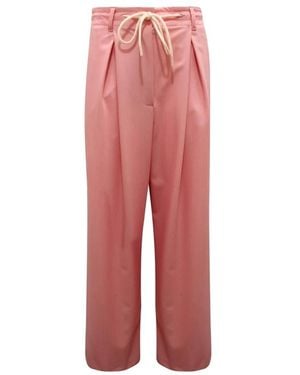 ViCOLO Straight Trousers - Rojo