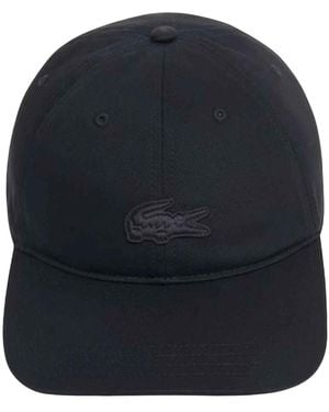 Lacoste Toned Croco Unstructured Cap - Blau