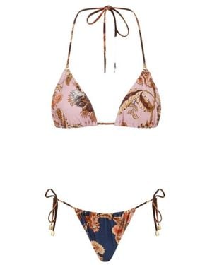 Zimmermann Badmode ,Veelkleurig ,Triangle Bikini - Metallic