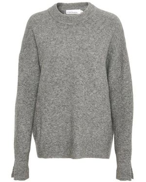 Karen By Simonsen Weicher strickpullover debbiekb opal grau