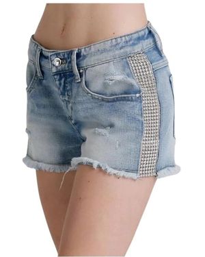 Met Denim Shorts - Blauw
