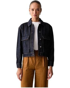 Benetton Denim Jackets - Negro