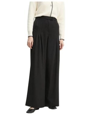 REMAIN Birger Christensen Wide Trousers - Noir