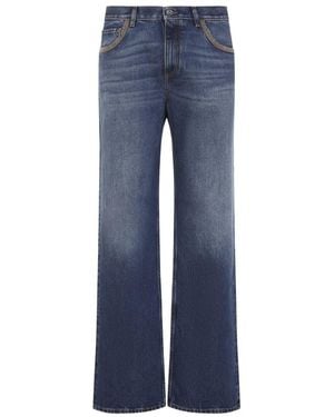 Etro Straight Denim Jeans - Blau